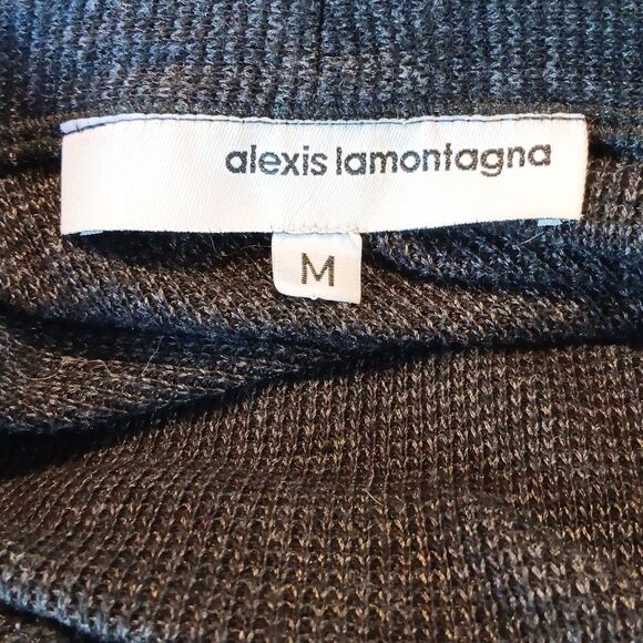 Alexis Lamontagna Dark Gray Midi Length Sweater Dress - Picture 10 of 11